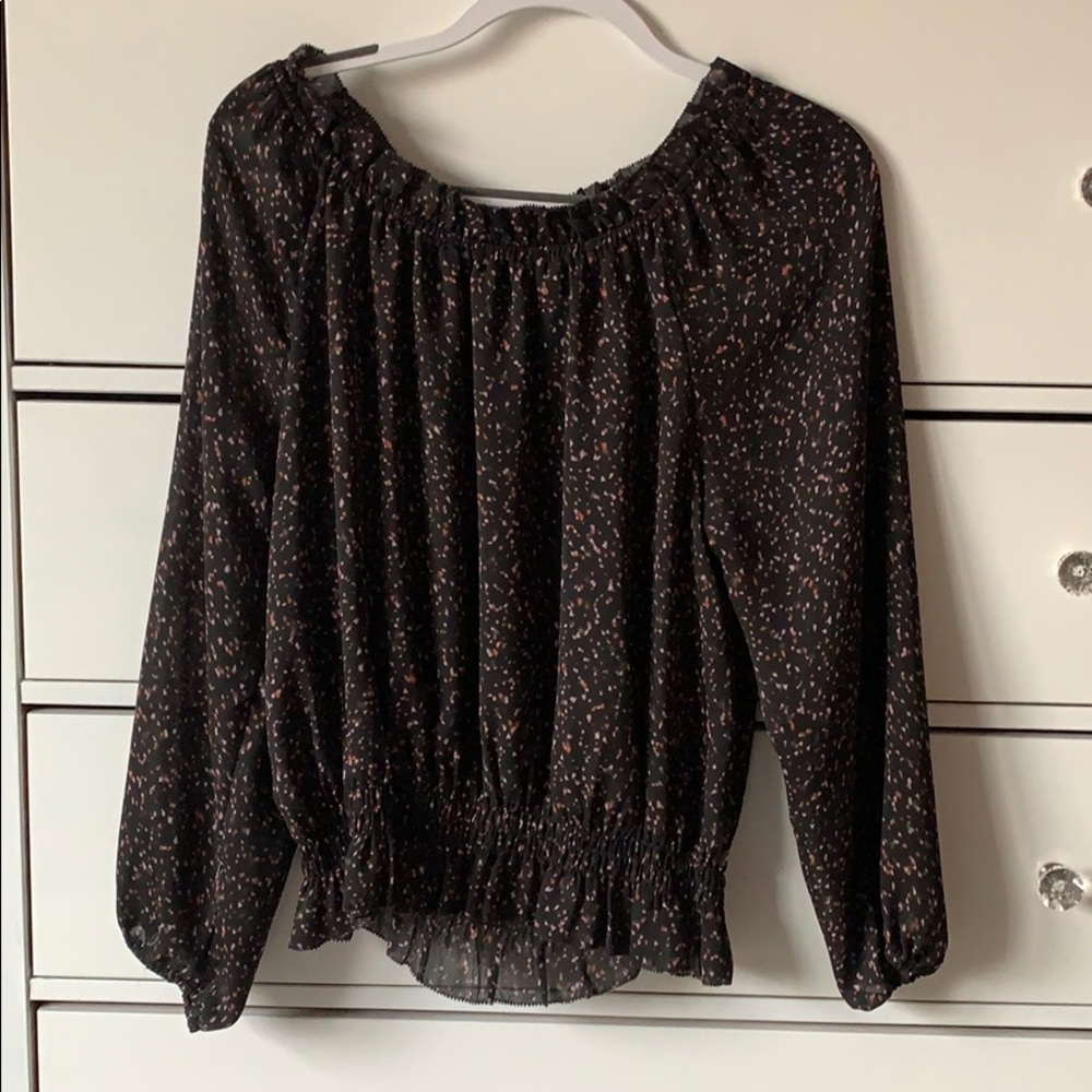 Black sheer top